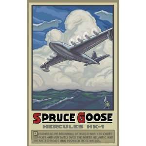 Northwest Art Mall Spruce Goose Flying Artwork by Paul A Lanquist, 11 