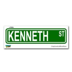  Kenneth Street Road Sign   8.25 X 2.0 Size   Name Window 