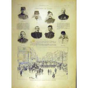  1902 Satory Explosion Funeral Versailles France Print 
