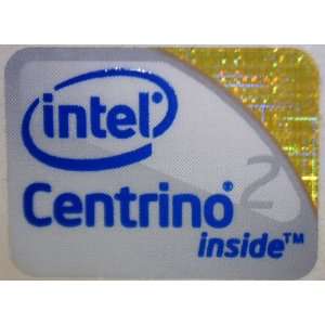 Intel Centrino 2 Logo Stickers Badge for Laptop and Desktop Case 