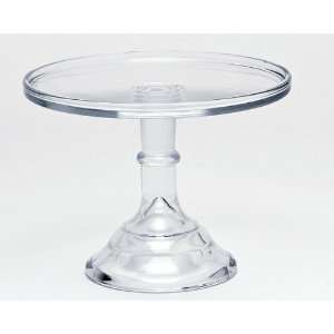  9 Crystal Clear Glass Cake Stand Plate Bakers Quality 