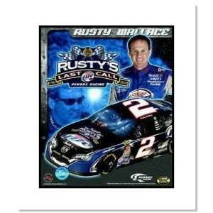   Rusty Wallace NASCAR Auto Racing Double Matted 8x1: Sports & Outdoors