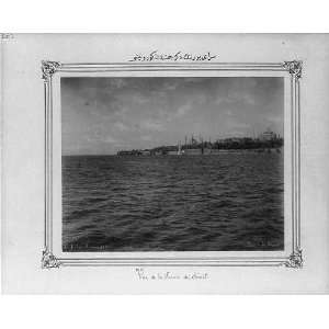  View of the Sarayburnu from the sea side / Abdullah Freres 