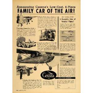 1948 Ad Cessna 170 Aircraft Private Airplane Business   Original Print 