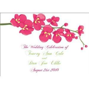  5021P P Pink Orchid Wedding Programs Baby