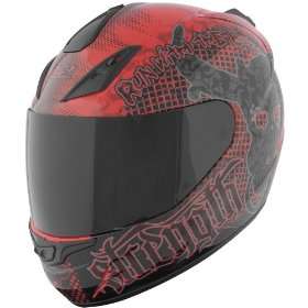 Speed & Strength SS1000 Graphics Helmet , Color: Red, Style: Run with 