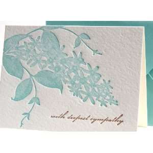  orchid sympathy letterpress greeting card Health 