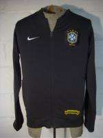 Gray Nike CBF Brazil Soccer Track Jacket Full Zip w Crest Sz M  