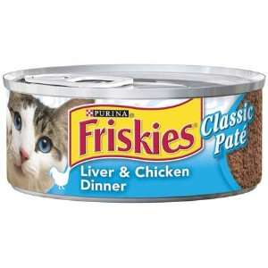  Friskies Liver & Chicken Dinner Classic Pate Cat Food 5.5 
