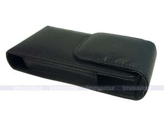 Vertical Black Leather Case for Samsung Galaxy S II Sprint Epic 4G 