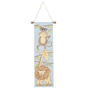  Personalized Hand Painted Safari Growth Chart Gift: Baby