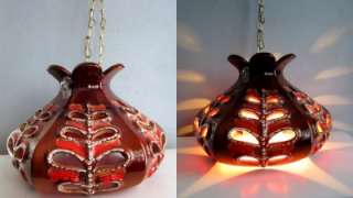  Modern Retro Fat Lava Glaze Ceramic Hanging Swag Lamp Mint  