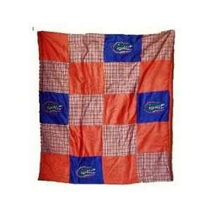   Gators 50X60 Patch Quilt Throw/Blanket/Bedspread: Sports & Outdoors