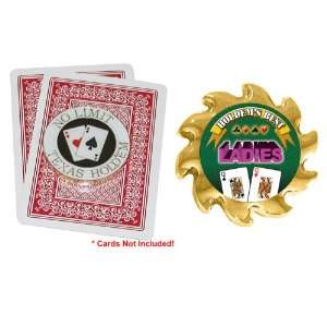   No Limit Texas Hold em Card Cover & Ladies Spinner: Sports & Outdoors