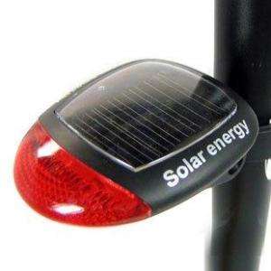 LED Solar Emergence Power Bike Bicycle Rear Light Lamp  