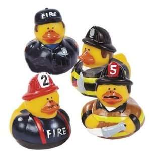   Fireman Fire Fighter Hero Rubber Ducks Duckys: Toys & Games