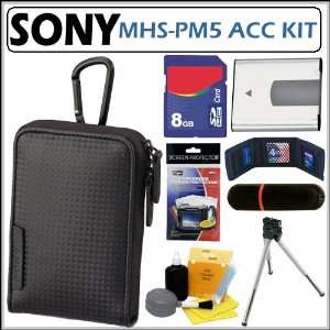  8GB Accessory Kit for the Sony MHS PM5 and MHS PM5K bloggie HD 