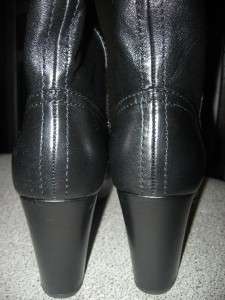 CHANEL Patent Cap Toe Over The Knee Leather Boots 40 10  