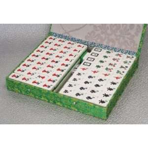  Chinese Mahjong in Brocade Case: Toys & Games