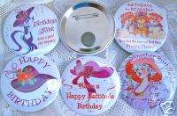 Red Hat Hi Society Birthday Button Magnets 5 pieces (3)  