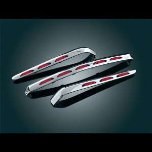 Kuryakyn 3201 L.E.D. Trunk Molding Set with Red Lens (3 piece set) For 
