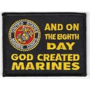 GOD MADE MARINES USMC Christian Military Biker Patch!!!