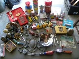 Junk Drawer Estate Lot; Vintage & Collectible Toys, Silver 