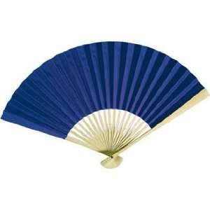  Navy Blue Paper Hand Fan: Home & Kitchen