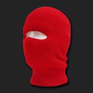    RED TACTICAL MASK SKI CAP FACE PROTECTOR ONE HOLE 
