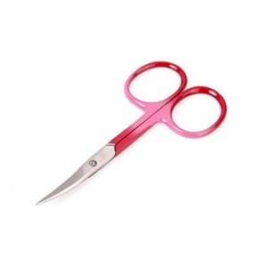   Cuticle Scissors with Red Handles by Timor. Made in Solingen, Germany