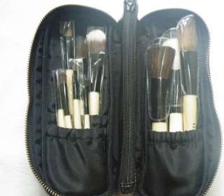 Professional Deluxe Make Up 10 PCs Brush Set +2 Pouch  