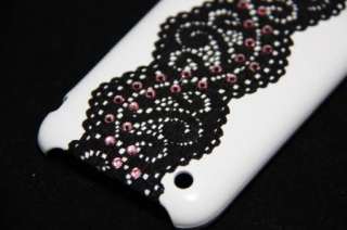 iPhone 3G 3GS Swarovski Crystal Lace Case  