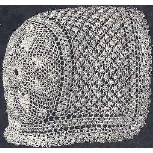 Vintage Crochet PATTERN to make   Antique Baby Cap Hat Bonnet Dutch 