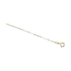  14K Yellow Gold Cable Chain   24 inches: Sports & Outdoors