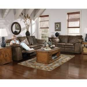   Leather Like Reclining Sofa and Love Set in Brown: Home & Kitchen