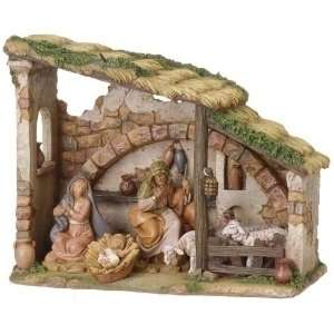   Fontanini 5 Christmas Nativity Set with Stable #54473: Home & Kitchen