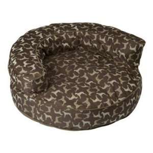  Rotator Bolster Pet Bed   Hot Chocolate Round, Size Small 