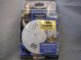   Operated Combo Carbon Monoxide Smoke Alarm Talking Alarm  