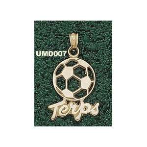  Univ Of Maryland Terps Soccerball Charm/Pendant Sports 