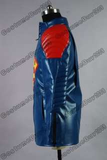Smallville Superman Blue Leather Jacket Costume  
