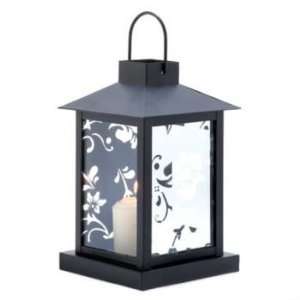 Mirrored Floral Candle Lantern: Home & Kitchen