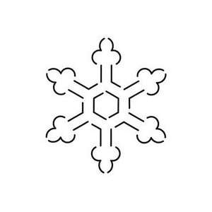  Quilt Stencil Snowflake   3 Pack