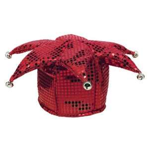  Red Sequined Jester Hats Toys & Games