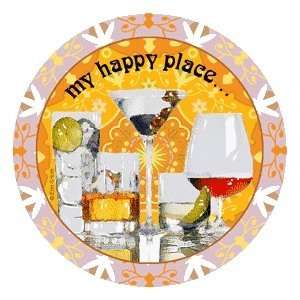 Happy Place Drink Coasters   Style VER11 