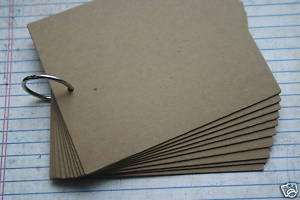 10 Pg Bare Rectangular chipboard album w/book ring  