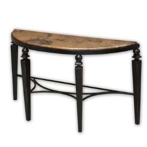    Tribecca Copper and Iron Round Sofa Table Furniture & Decor