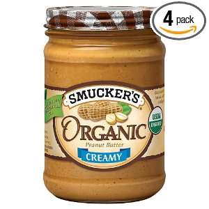 Smuckers Organic Creamy Peanut Butter: Grocery & Gourmet Food