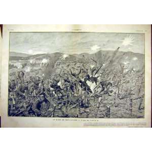  Seige Port Arthur War Battle Japanese French Print 1904 