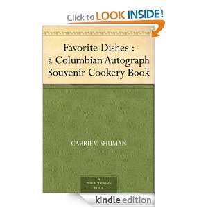   Souvenir Cookery Book Carrie V. Shuman  Kindle Store