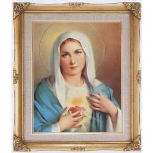  Immaculate Heart of Mary by Simeone Framed Art, 16 x 20 